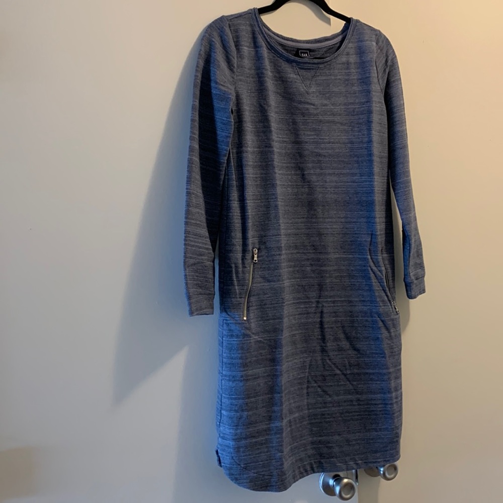 Gap Maternity Heather Blue Sweater Dress